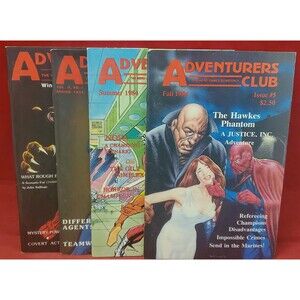 Adventurers Club Hero Games Quarterly Lot of 4 Magazines